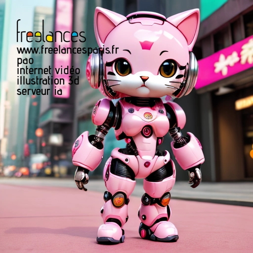 Pao mise en page internet vidéo illustration 3d serveur IA générative AI freelance paris studio de création magazines QU00DA90